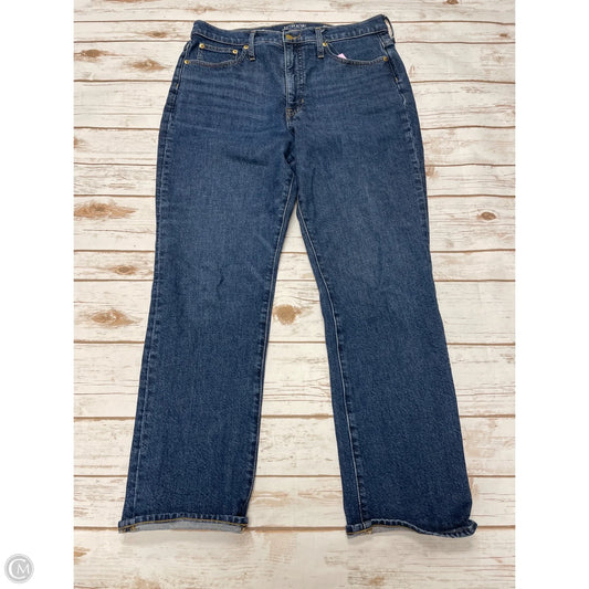 Jeans Straight By J. Crew In Blue Denim, Size: 10