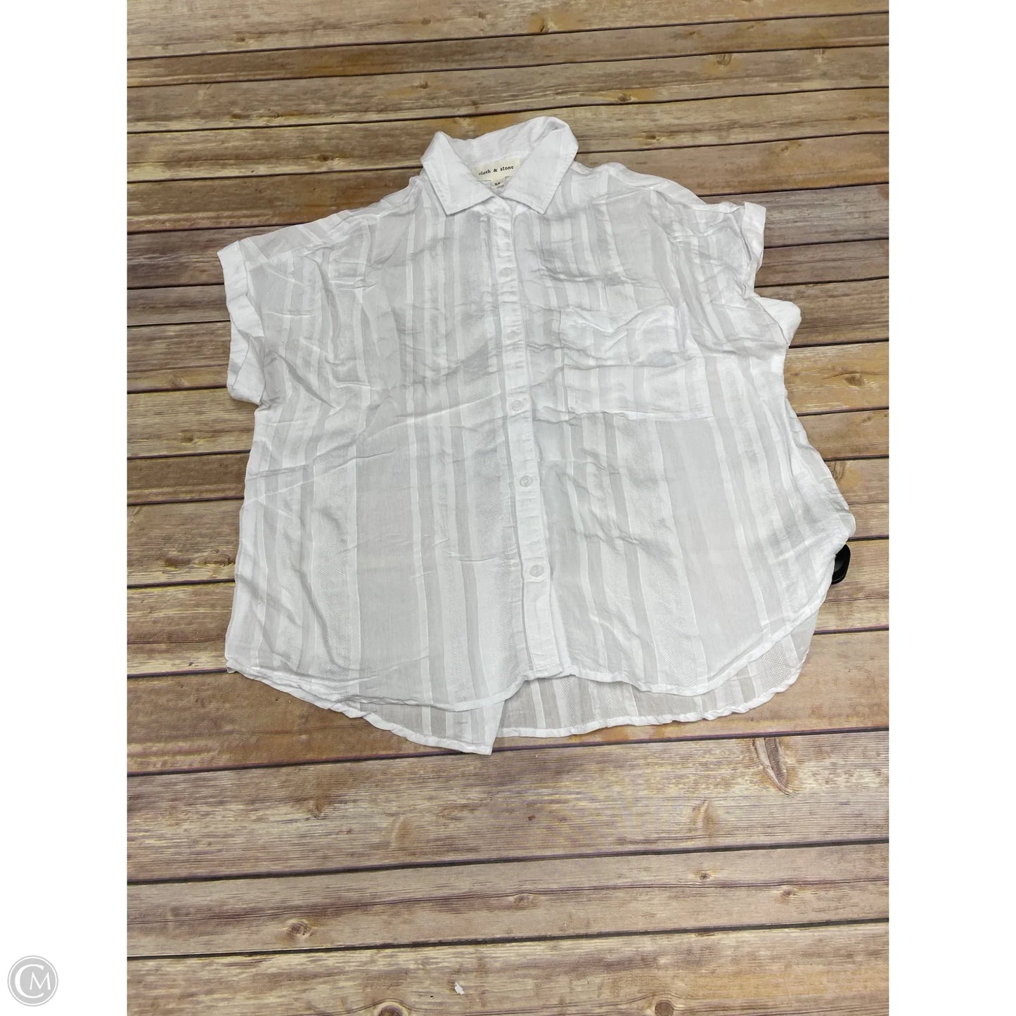 Top Sleeveless By Cloth & Stone In White, Size: Xs