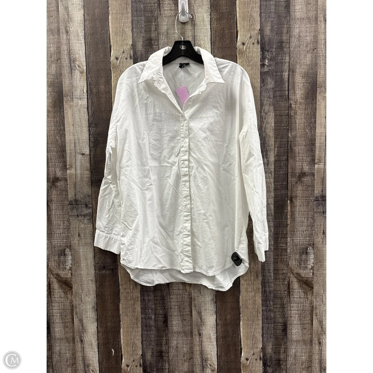 Top Long Sleeve By Windsor In White, Size: M