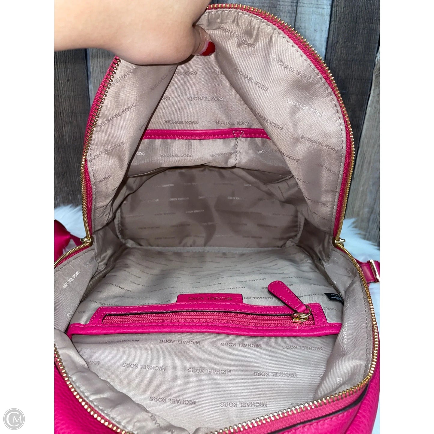 Backpack Designer By Michael Kors, Size: Large