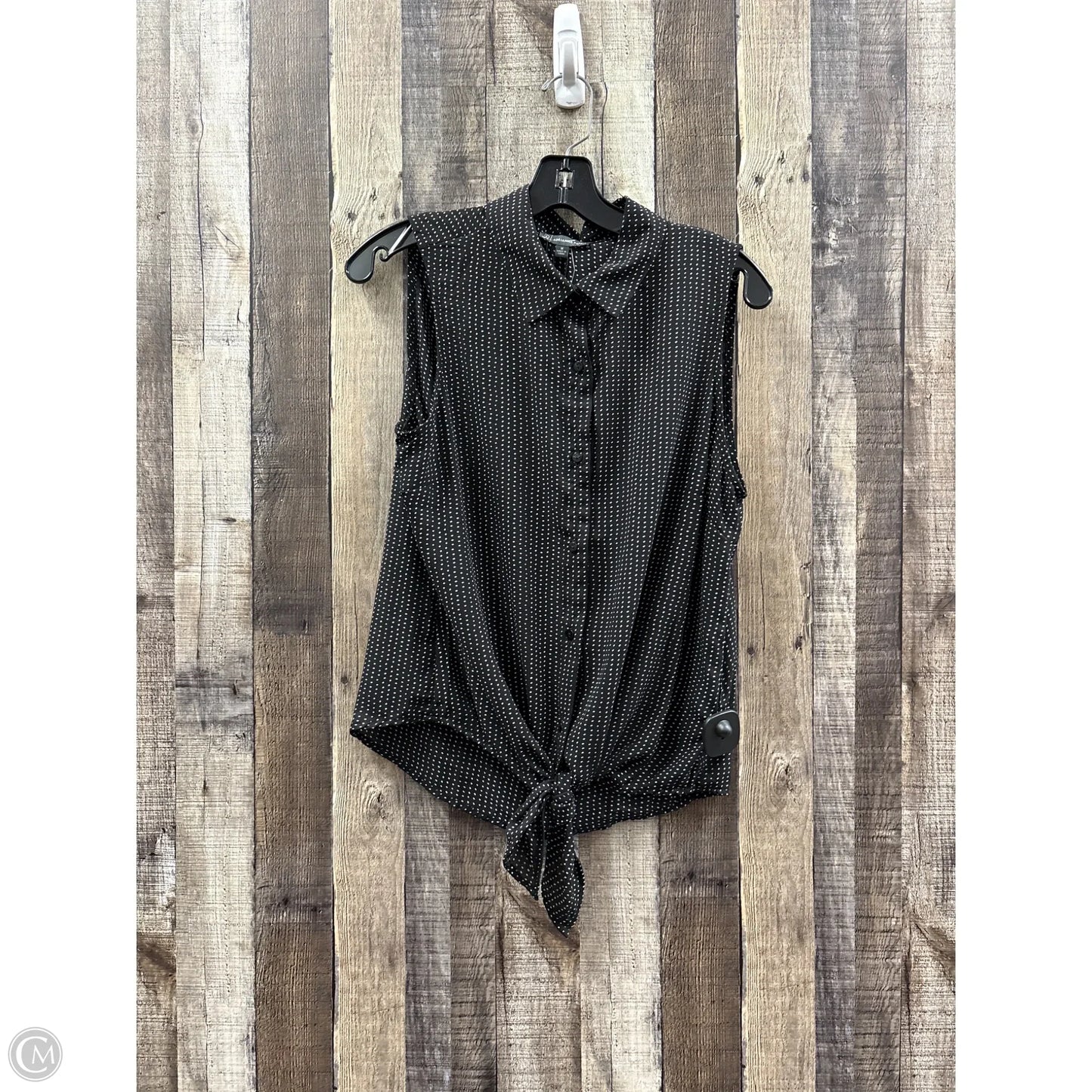 Top Short Sleeve By Adrianna Papell In Polkadot Pattern, Size: M