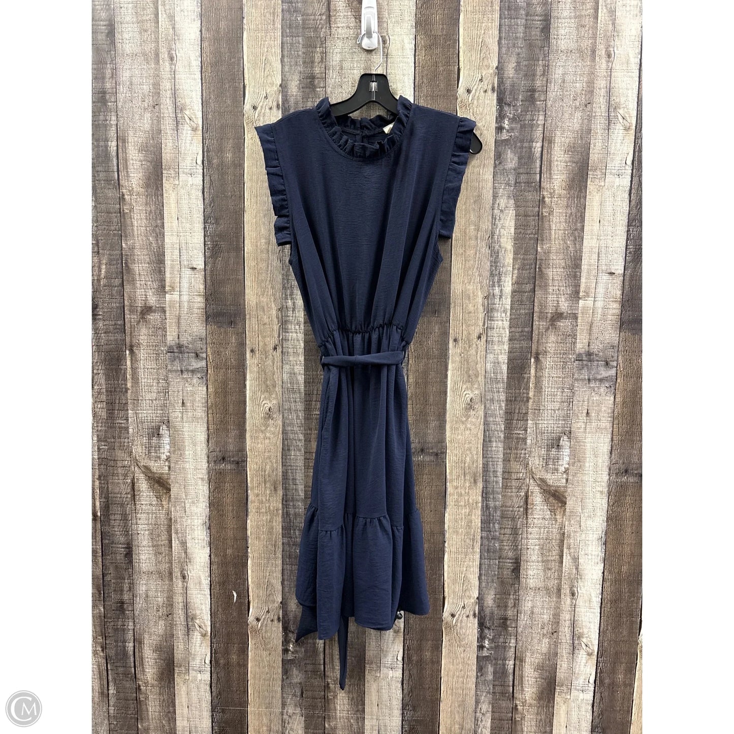 Dress Casual Midi By Betseys Boutique Shop In Navy, Size: L