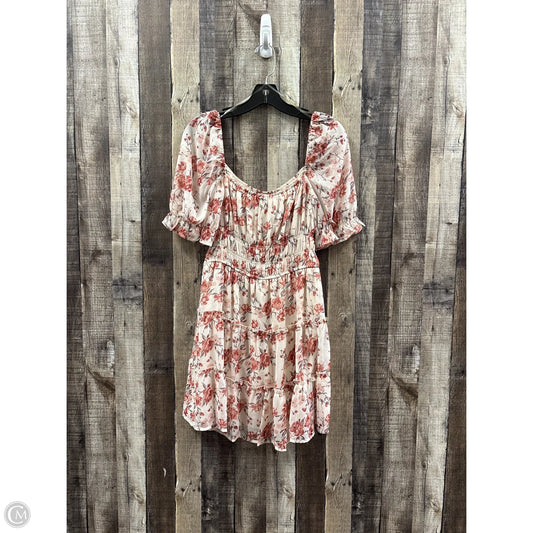 Dress Casual Short By Trixxi In Coral, Size: M