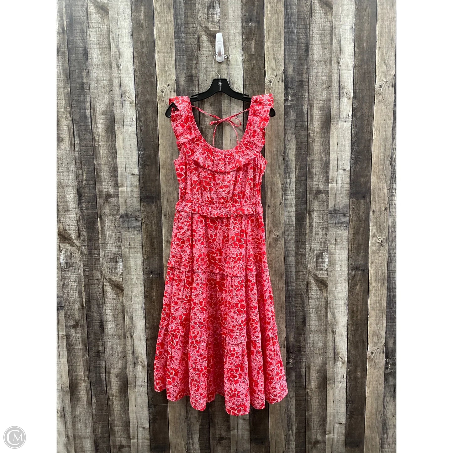 Dress Casual Maxi By J. Crew In Pink & Red, Size: S