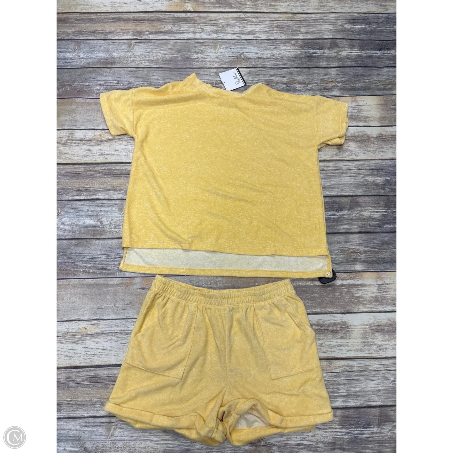 Shorts Set By Cme In Yellow, Size: L