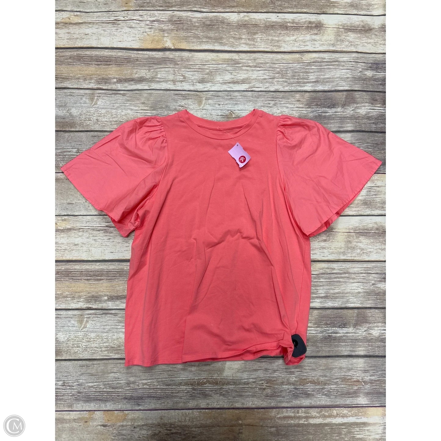 Top Short Sleeve By A New Day In Peach, Size: M