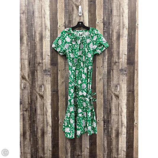 Dress Casual Maxi By J. Crew In Green, Size: Xs
