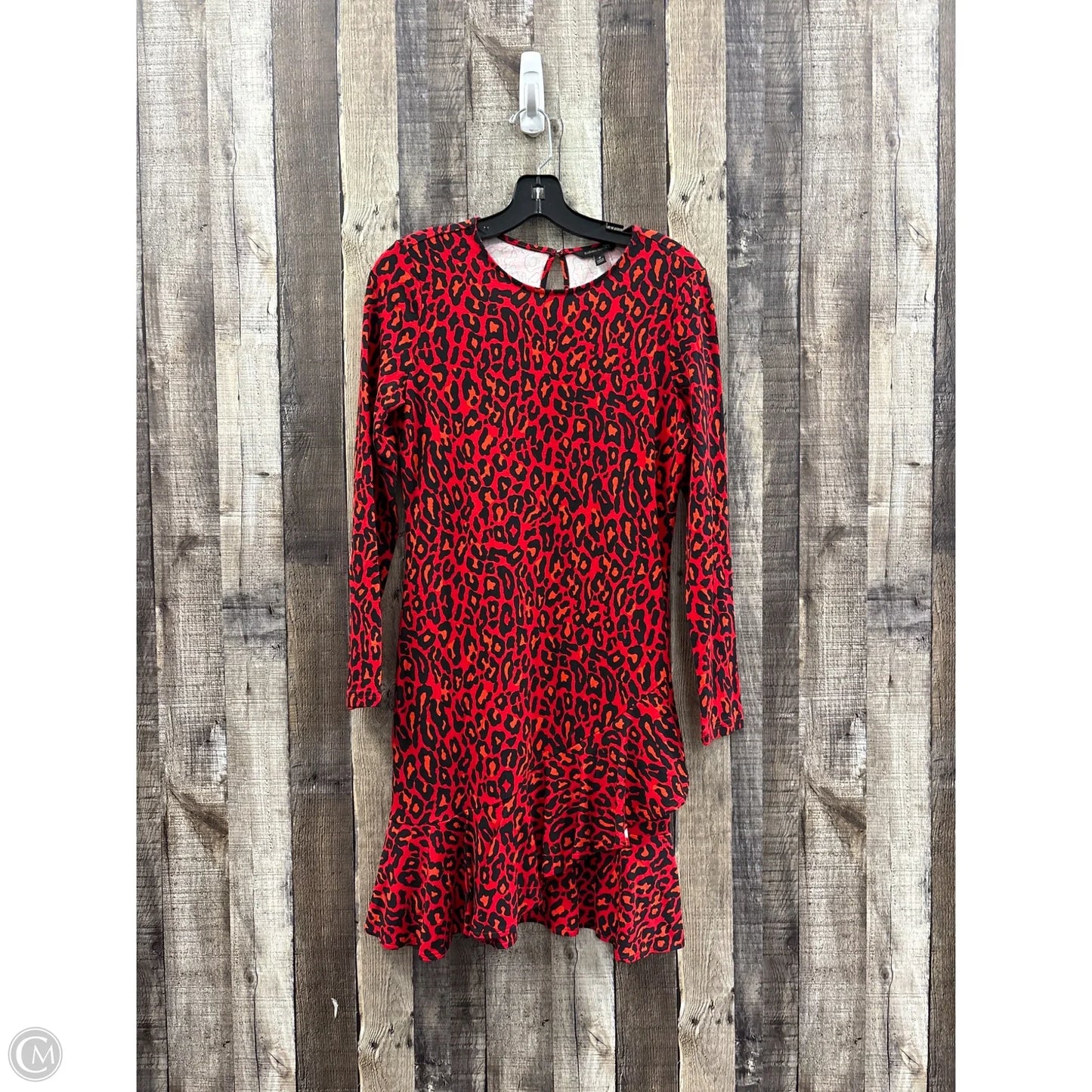 Dress Casual Midi By Banana Republic In Animal Print, Size: M