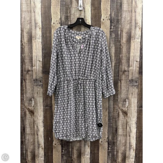 Dress Casual Midi By Loft In Black & White, Size: L