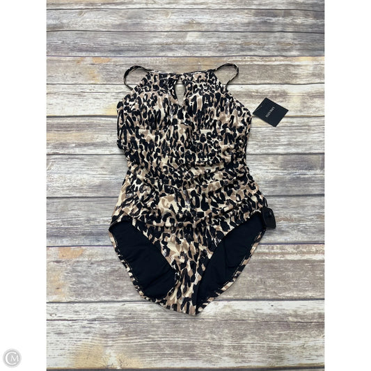 Swimsuit By Ellen Tracy In Animal Print, Size: M