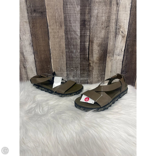Sandals Heels Wedge By Sorel In Green, Size: 9