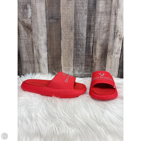 Sandals Flats By True Religion In Red, Size: 10