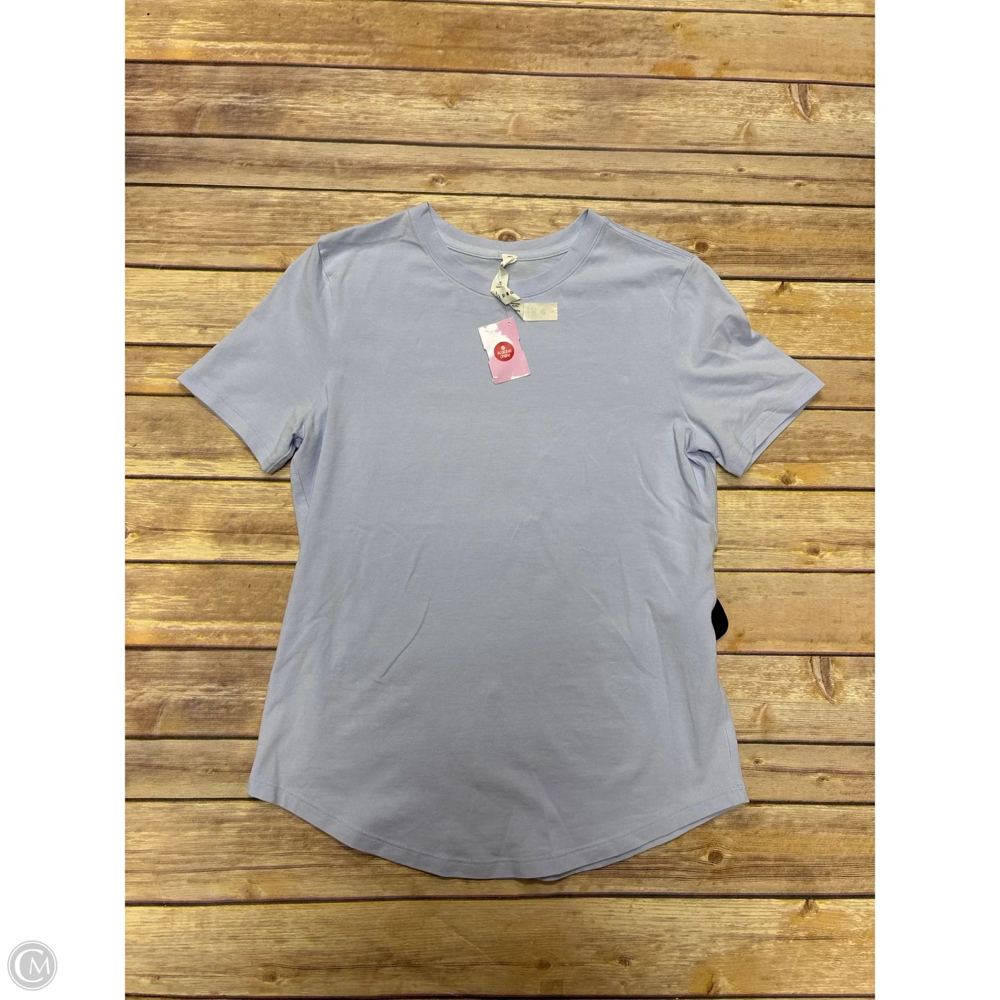Athletic Top Short Sleeve By Lululemon In Blue, Size: 2