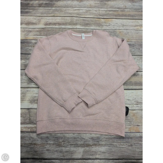 Athletic Sweatshirt Crewneck By Lululemon In Pink, Size: Xs