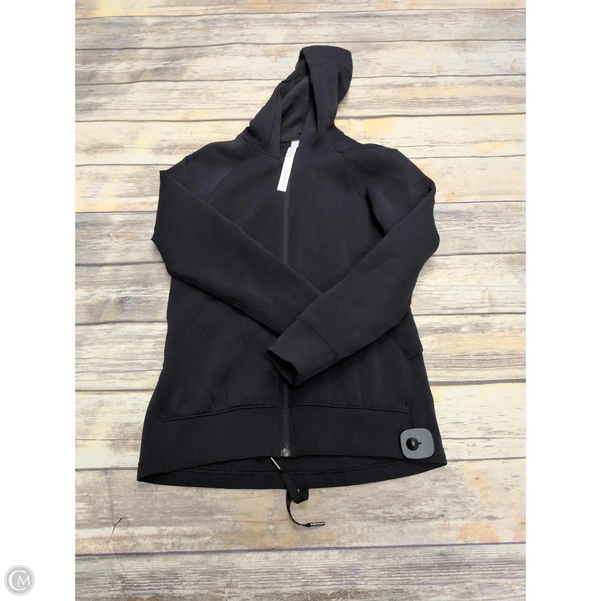 Athletic Jacket By Lululemon In Black, Size: 4