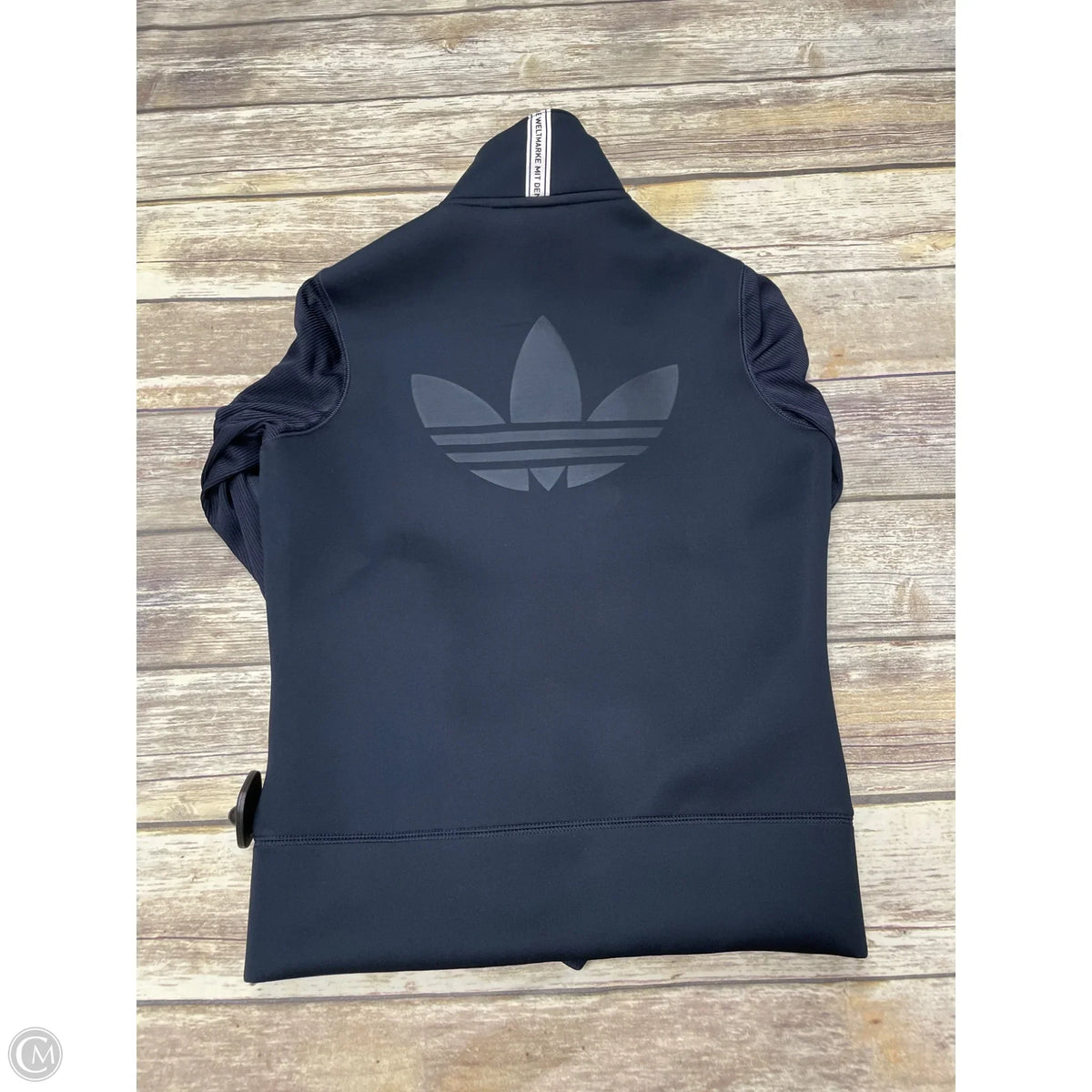 Athletic Jacket By Adidas In Navy, Size: Xs