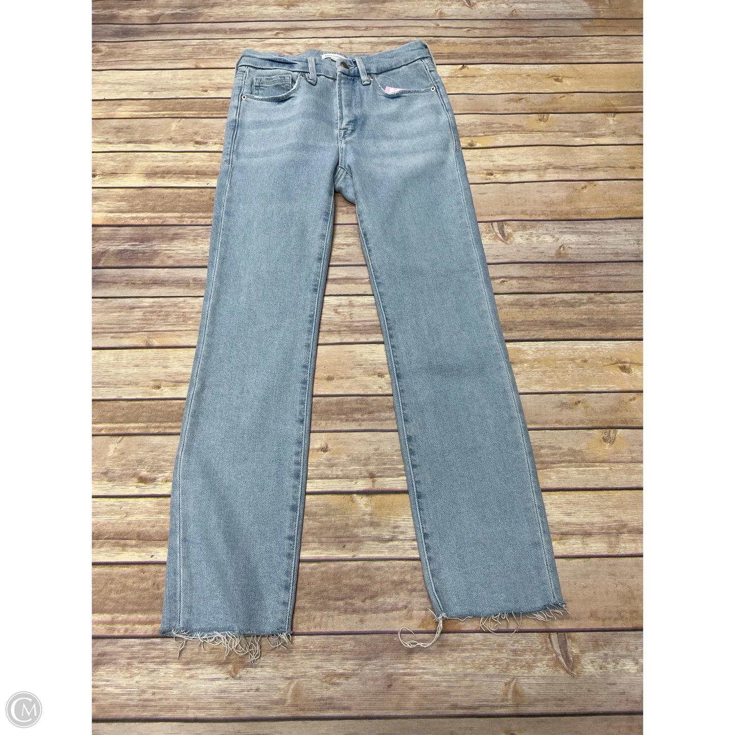 Jeans Skinny By Good American In Blue Denim, Size: 0