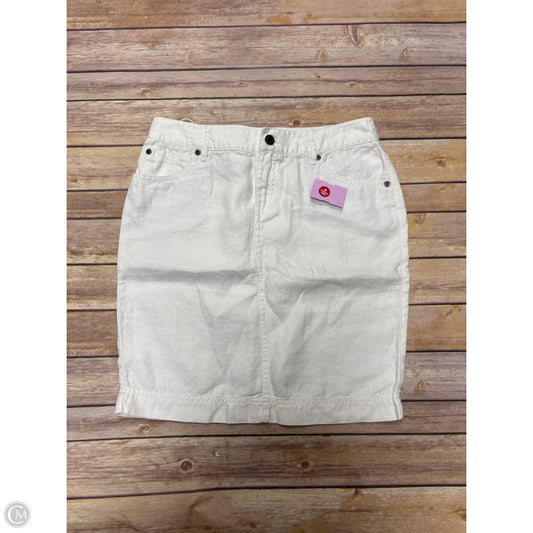 Skirt Mini & Short By J. Jill In White Denim, Size: 2