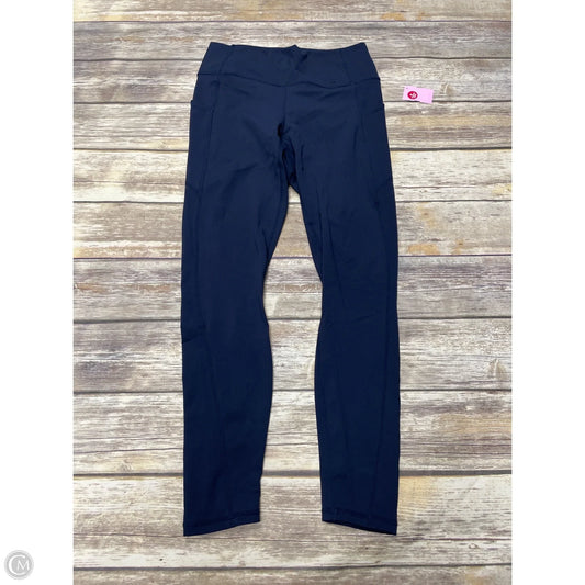 Athletic Leggings By Fabletics In Navy, Size: L