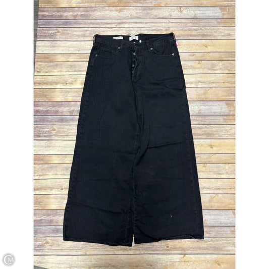 Jeans Wide Leg By Universal Thread In Black Denim, Size: 12