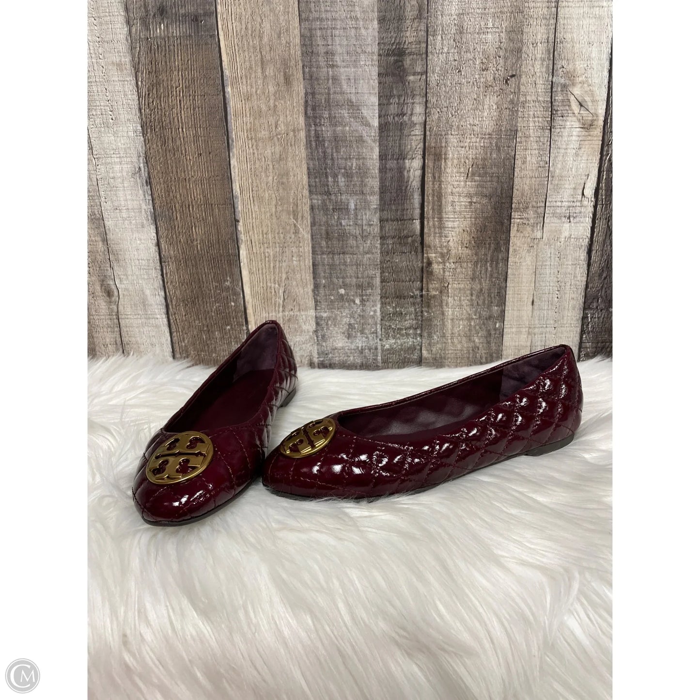 Shoes Designer By Tory Burch In Maroon, Size: 7