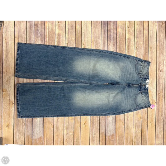 Jeans Wide Leg By Hollister In Blue Denim, Size: 4