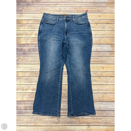 Jeans Boot Cut By Judy Blue In Blue Denim, Size: 18