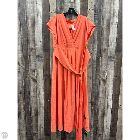 Dress Casual Maxi By Halara In Orange, Size: Xl