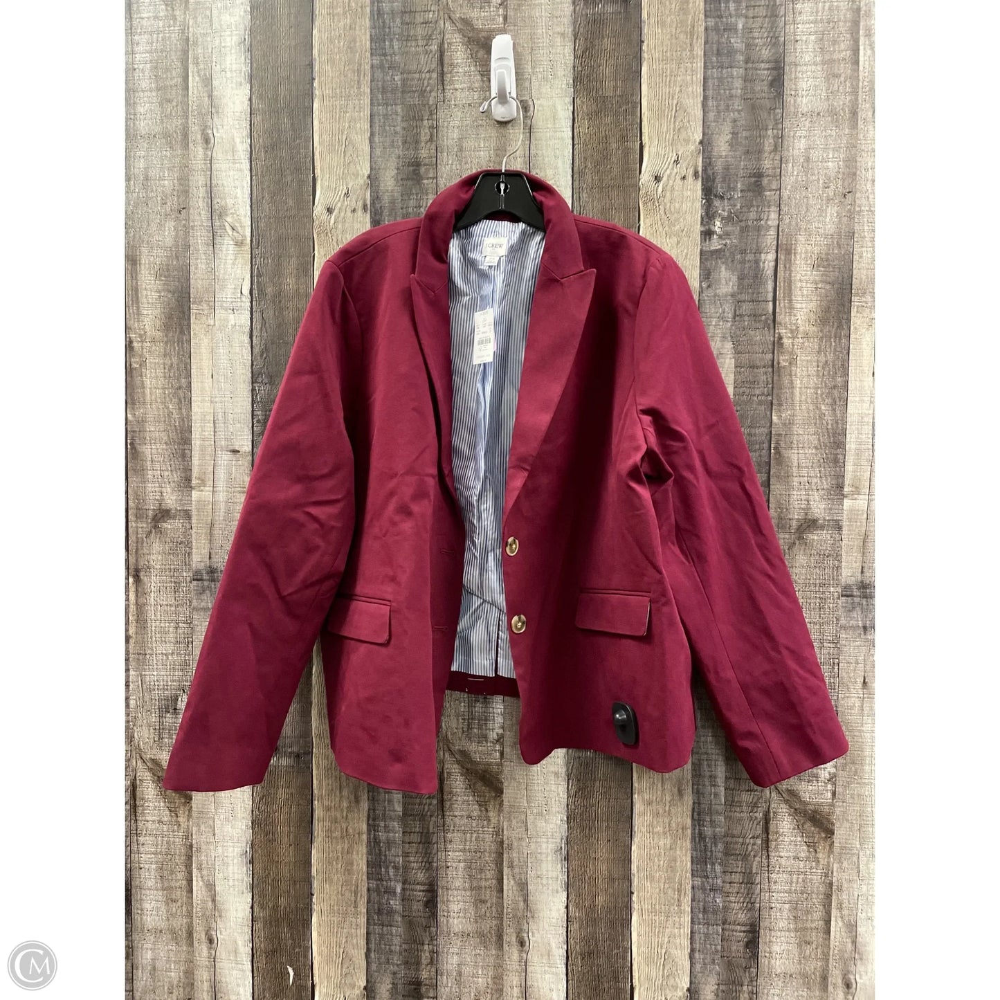 Blazer By J. Crew In Maroon, Size: 3x