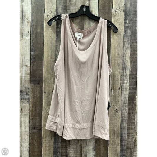 Top Sleeveless By Andree By Unit In Taupe, Size: 1x