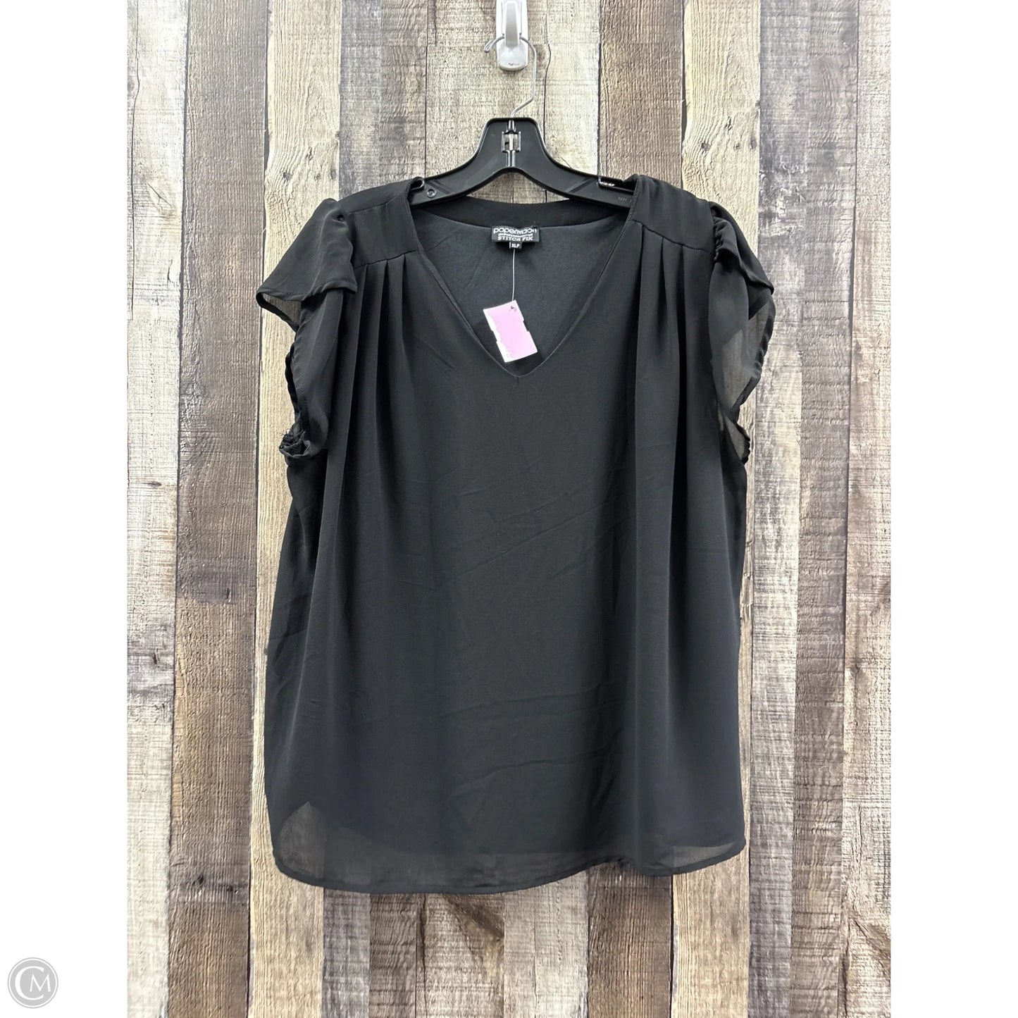Top Sleeveless By Papermoon In Black, Size: Xlp