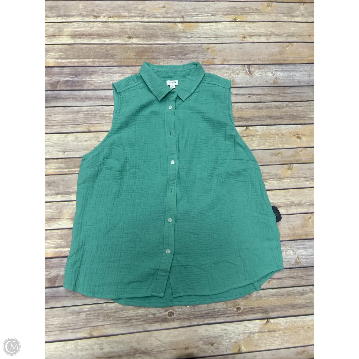 Top Sleeveless By J. Crew In Green, Size: Xl
