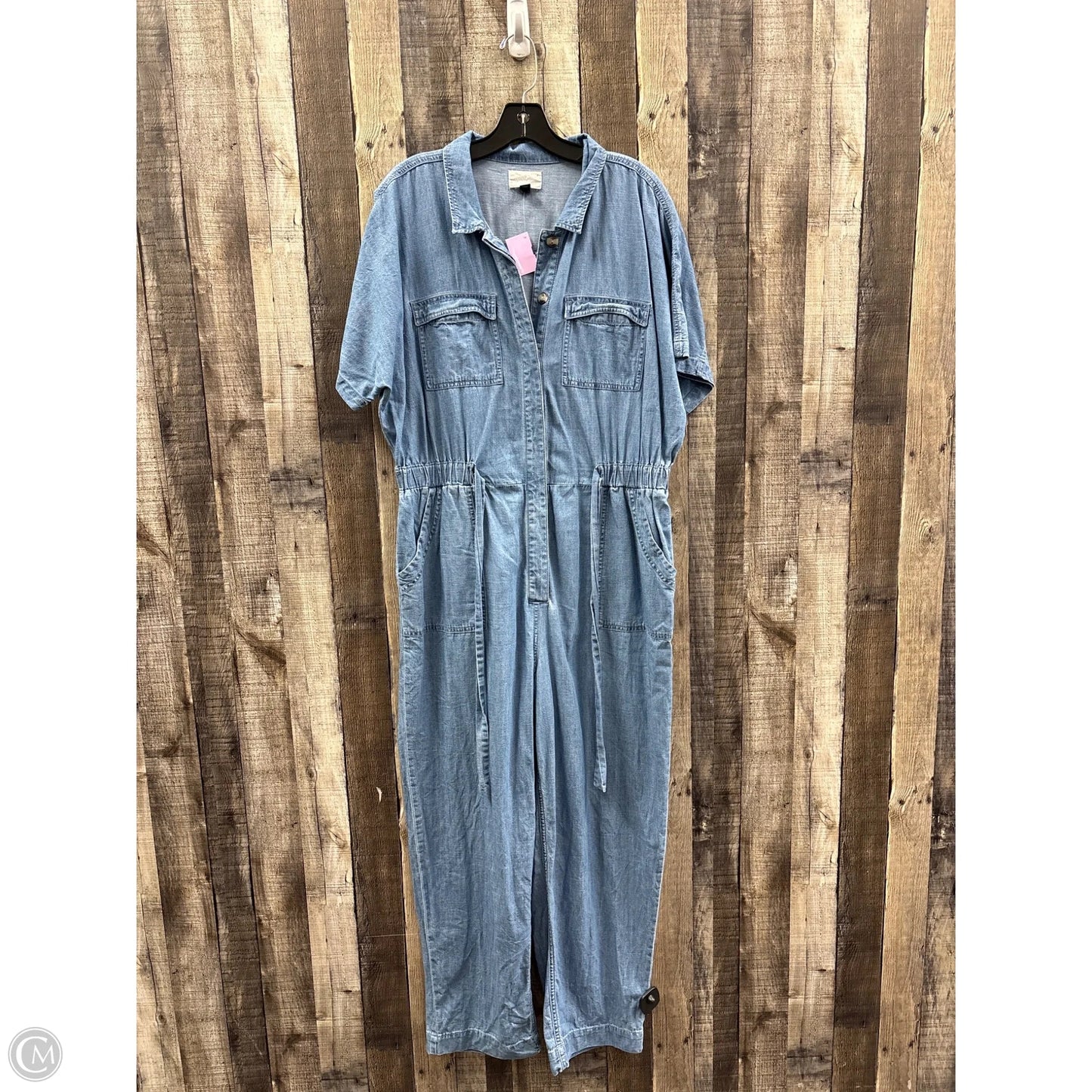 Jumpsuit By Universal Thread In Blue Denim, Size: L