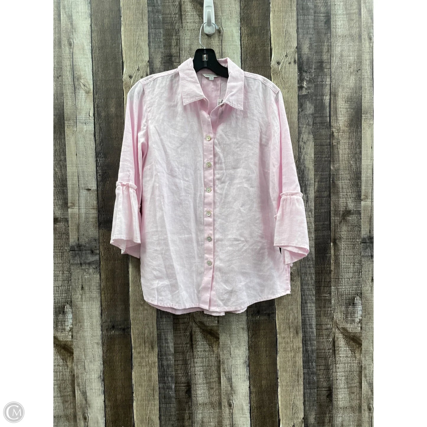 Top 3/4 Sleeve By Cme In Pink, Size: Xs