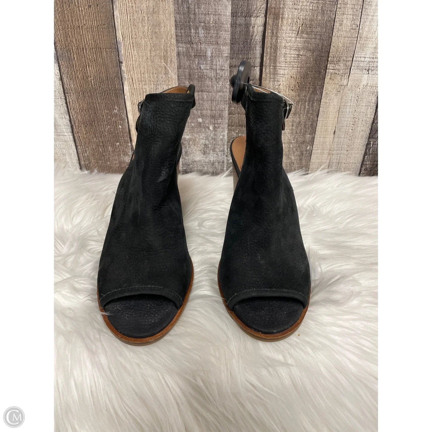 Sandals Heels Block By Lucky Brand In Black, Size: 8.5