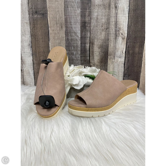 Sandals Heels Wedge By Naturalizer In Multi-colored, Size: 9.5