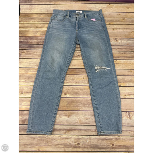 Jeans Skinny By Loft In Blue Denim, Size: 10