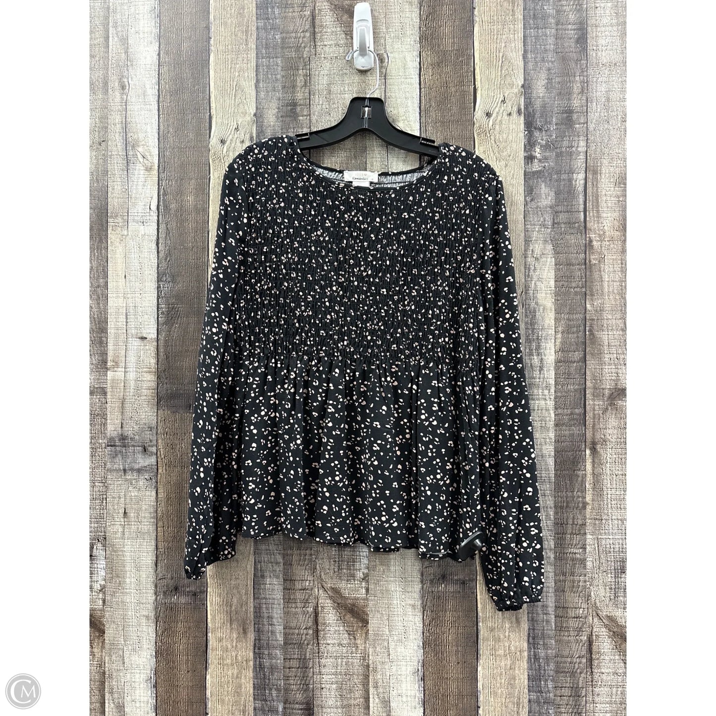 Top Long Sleeve By Urban Romantics In Animal Print, Size: L