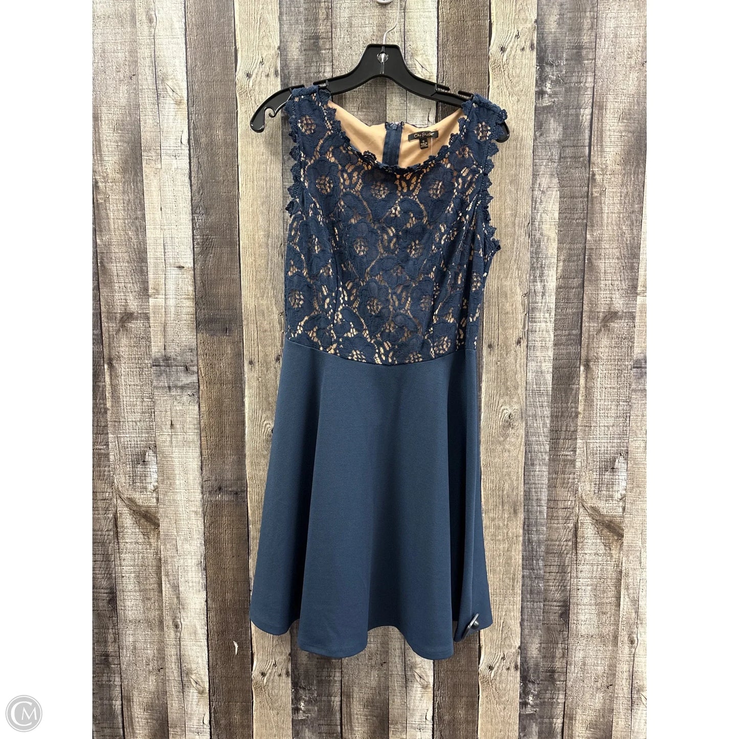 Dress Party Short By City Studio In Navy, Size: M