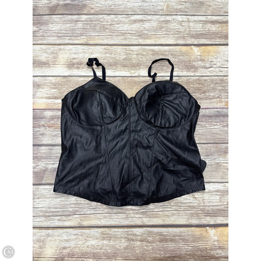 Top Sleeveless By Almost Famous In Black, Size: Xl