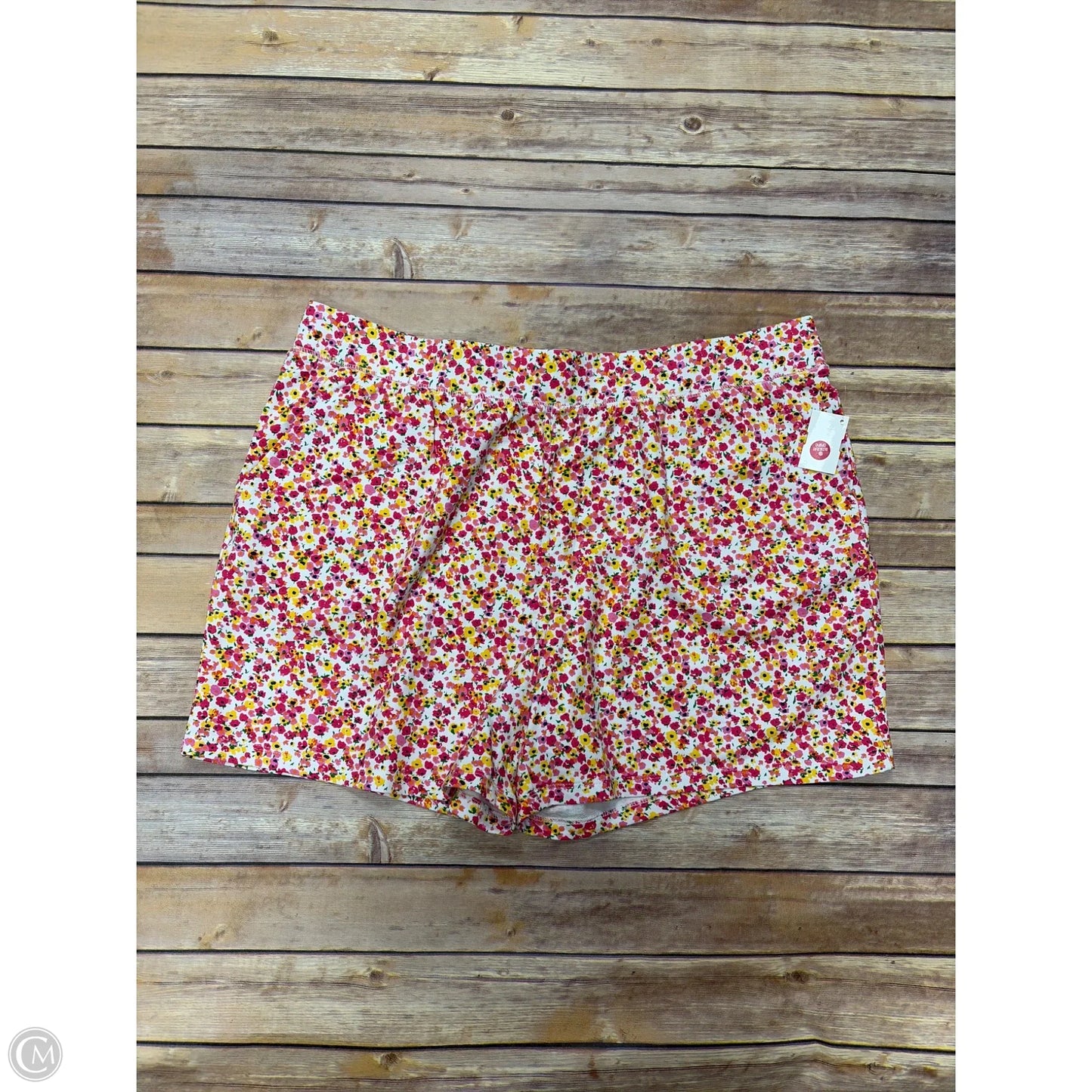 Shorts By Isaac Mizrahi Live Qvc In Floral Print, Size: Xl