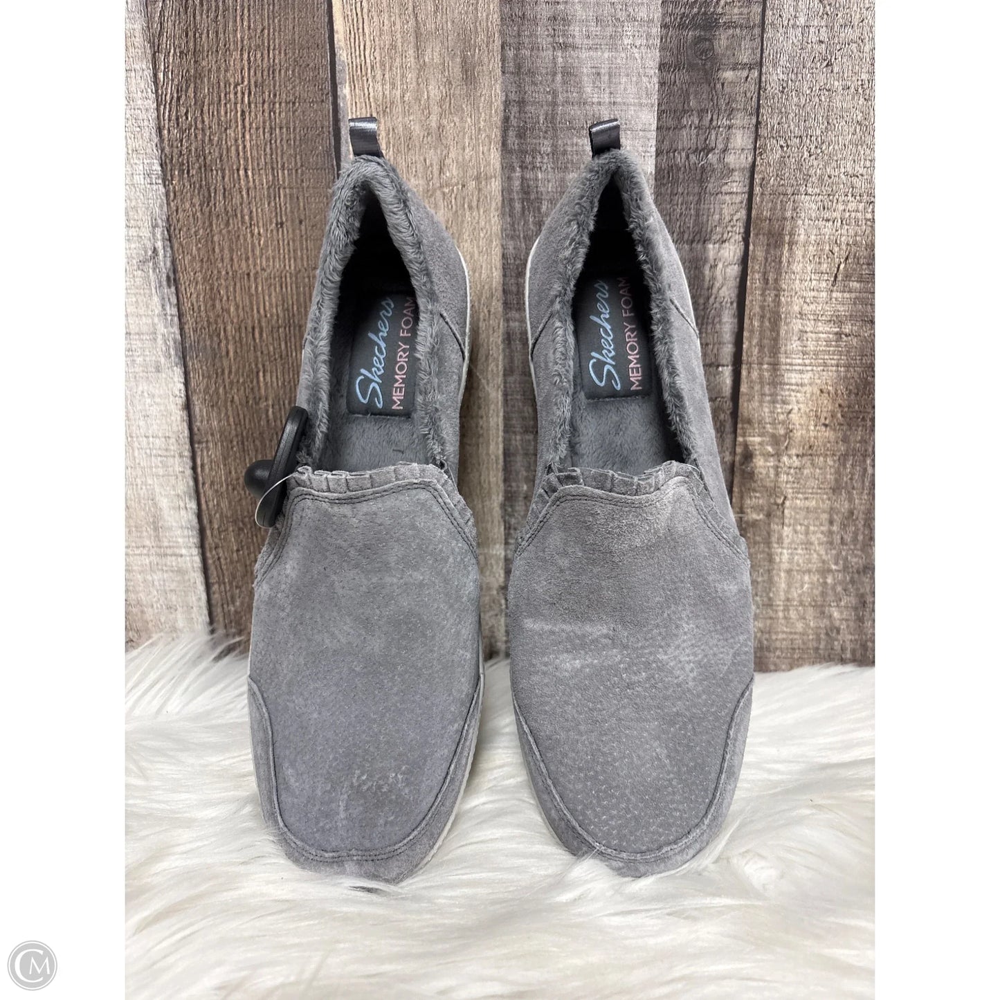 Shoes Flats By Skechers In Grey, Size: 10
