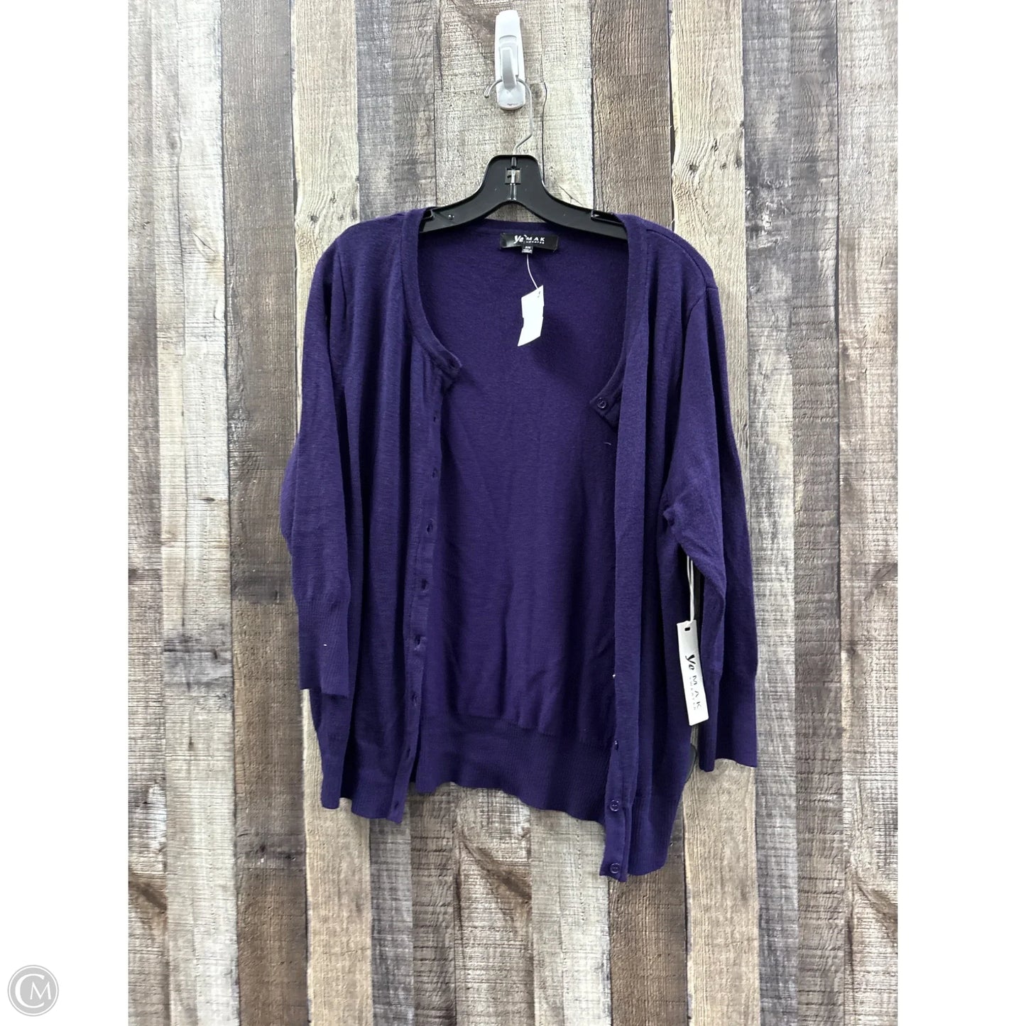 Cardigan By Cme In Purple, Size: 3x