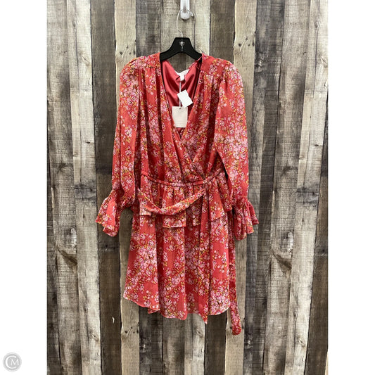 Dress Casual Midi By Lc Lauren Conrad In Multi-colored, Size: L