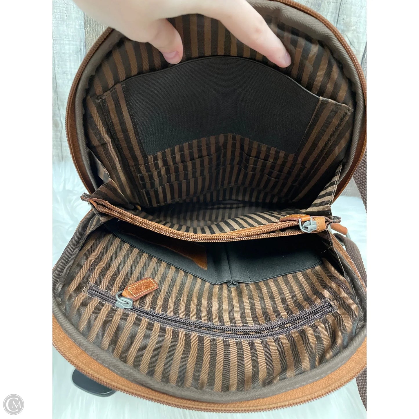 Backpack Leather By Cme, Size: Medium
