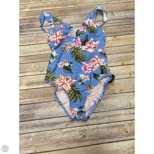 Swimsuit By Kona Sol In Nautical Print, Size: M