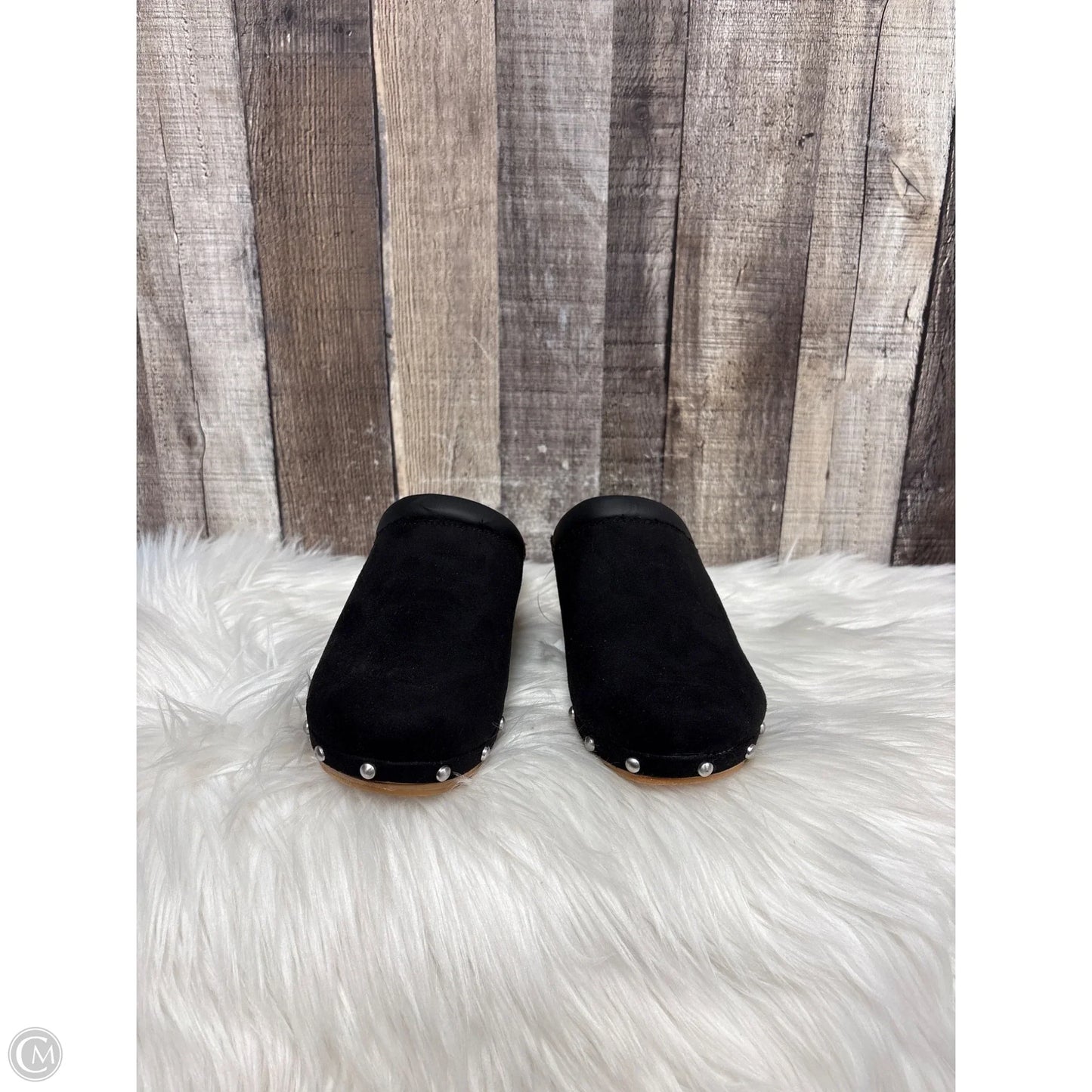 Shoes Heels Wedge By Ana In Black, Size: 6.5