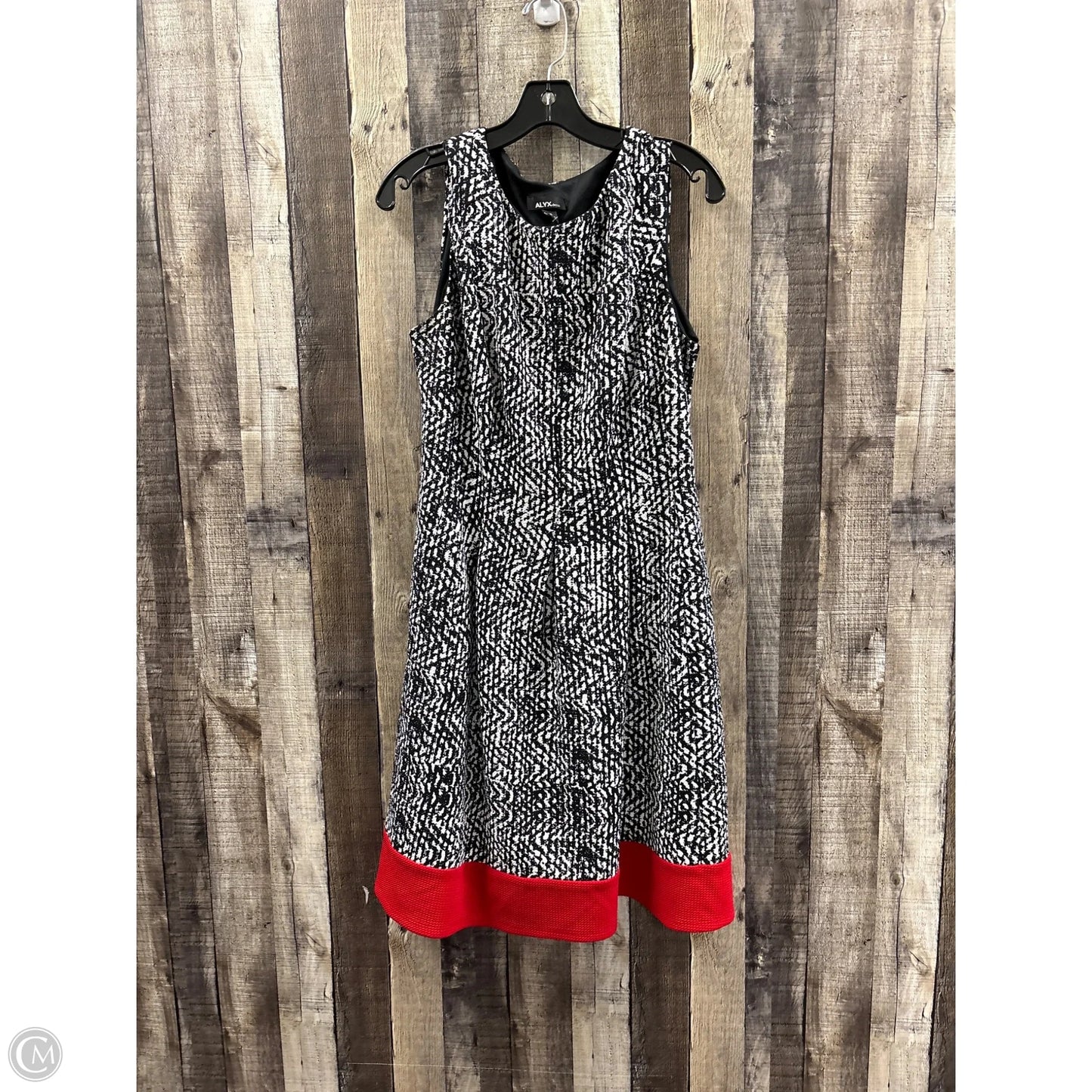 Dress Casual Midi By Alyx In Black & White, Size: Xl