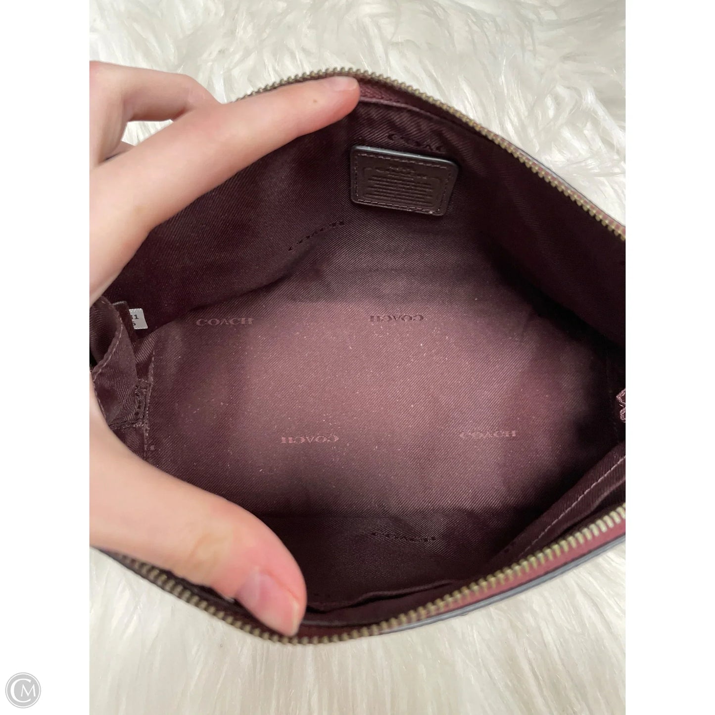 Makeup Bag Designer By Coach, Size: Medium