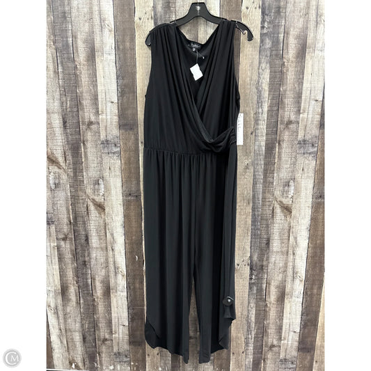 Jumpsuit By Nicole Miller In Black, Size: 3x